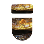 Malagasy Cat Eyed Snake Print Toilet Lid And Tank Cover Set