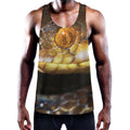 Malagasy Cat Eyed Snake Print Men's Workout Tank Top