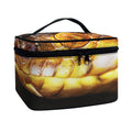 Malagasy Cat Eyed Snake Print Travel Makeup Bag