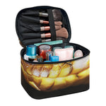 Malagasy Cat Eyed Snake Print Travel Makeup Bag