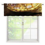 Malagasy Cat Eyed Snake Print Window Valance