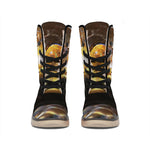 Malagasy Cat Eyed Snake Print Winter Boots