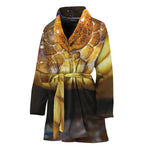 Malagasy Cat Eyed Snake Print Women's Bathrobe