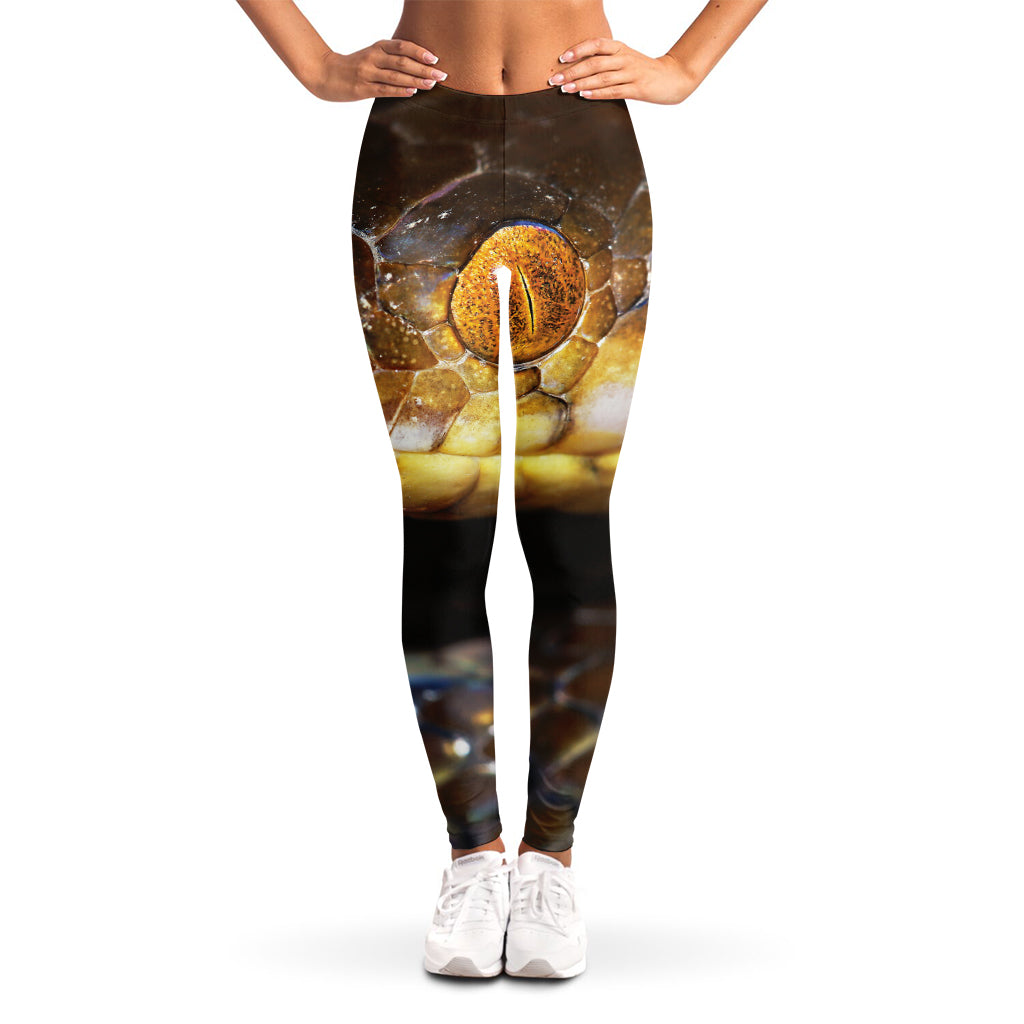 Malagasy Cat Eyed Snake Print Women's Leggings