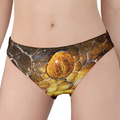 Malagasy Cat Eyed Snake Print Women's Panties