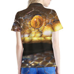 Malagasy Cat Eyed Snake Print Women's Polo Shirt