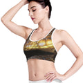 Malagasy Cat Eyed Snake Print Women's Sports Bra