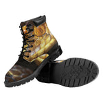 Malagasy Cat Eyed Snake Print Work Boots