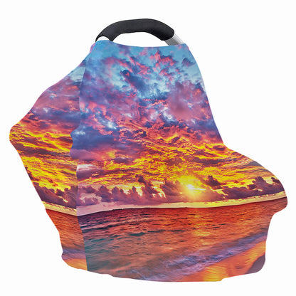 Maldives Sunset Print Baby Seat Cover
