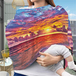 Maldives Sunset Print Baby Seat Cover