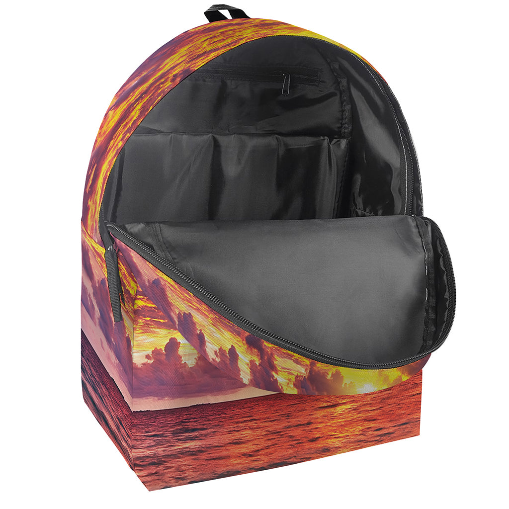 Maldives Sunset Print Backpack