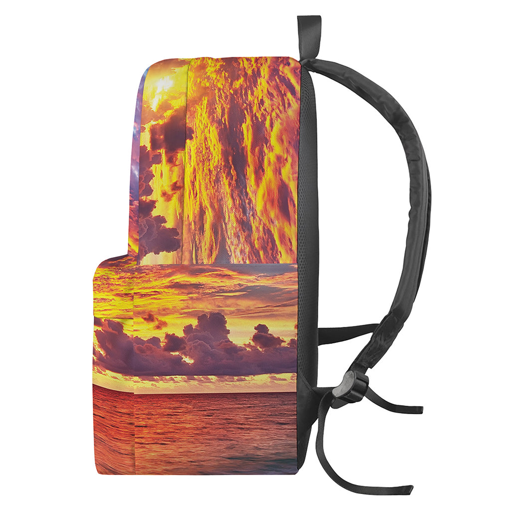 Maldives Sunset Print Backpack