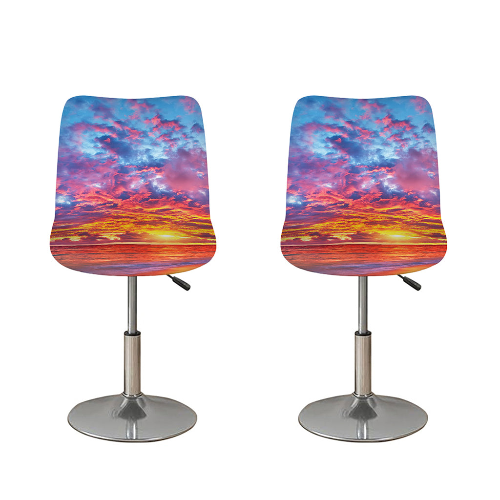 Maldives Sunset Print Bar Stool Covers