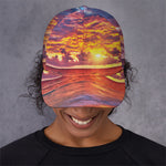 Maldives Sunset Print Baseball Cap