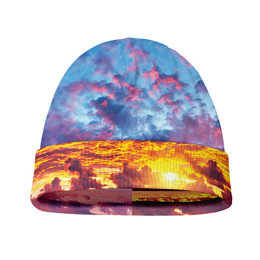 Maldives Sunset Print Beanie
