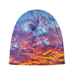 Maldives Sunset Print Beanie