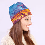 Maldives Sunset Print Beanie