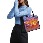 Maldives Sunset Print Canvas Tote Bag