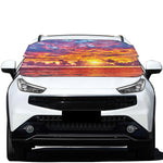 Maldives Sunset Print Car Windshield Snow Cover