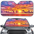 Maldives Sunset Print Car Windshield Sun Shade