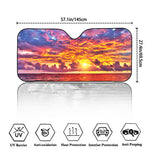 Maldives Sunset Print Car Windshield Sun Shade