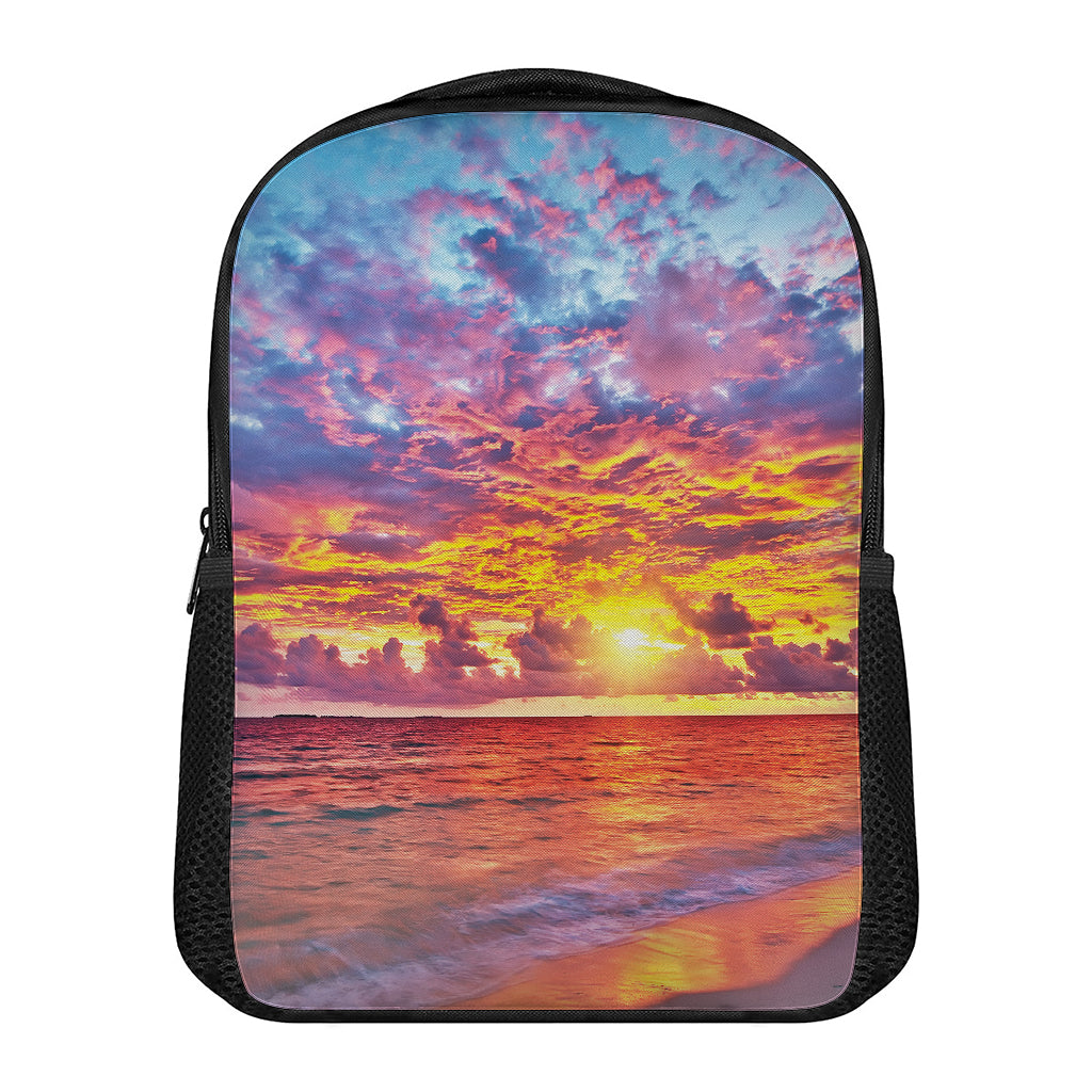 Maldives Sunset Print Casual Backpack