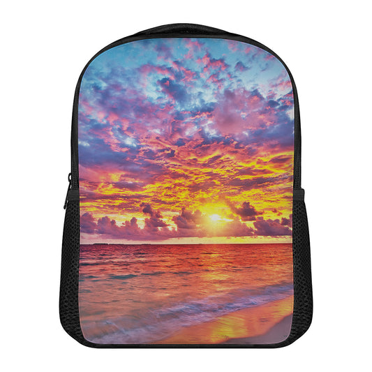 Maldives Sunset Print Casual Backpack
