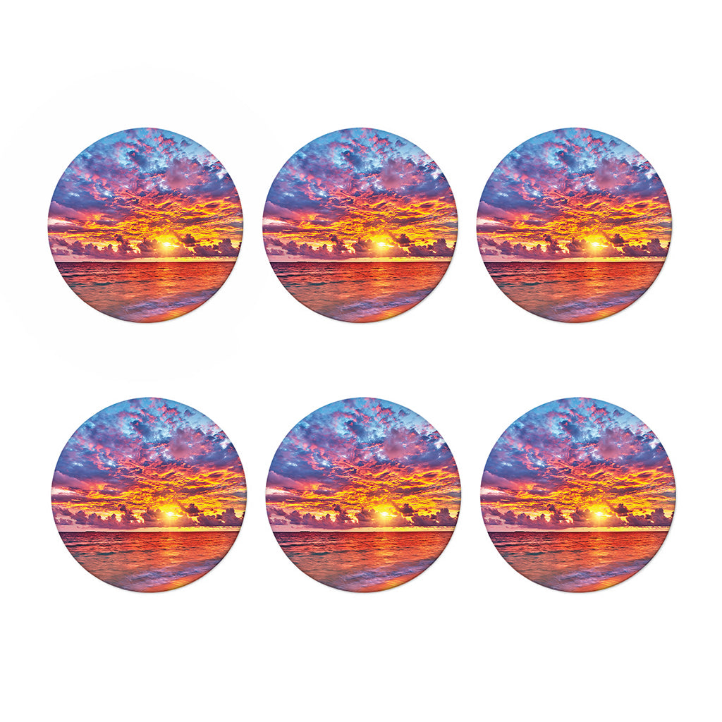 Maldives Sunset Print Coaster Set