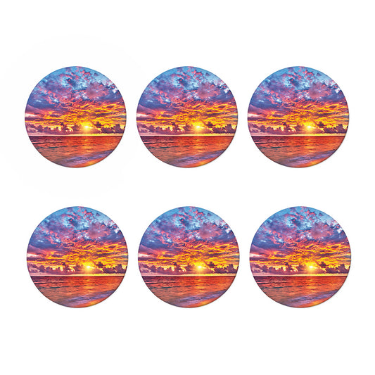 Maldives Sunset Print Coaster Set