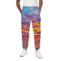 Maldives Sunset Print Cotton Sweatpants