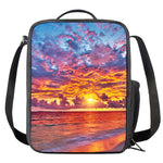 Maldives Sunset Print Crossbody Lunch Bag