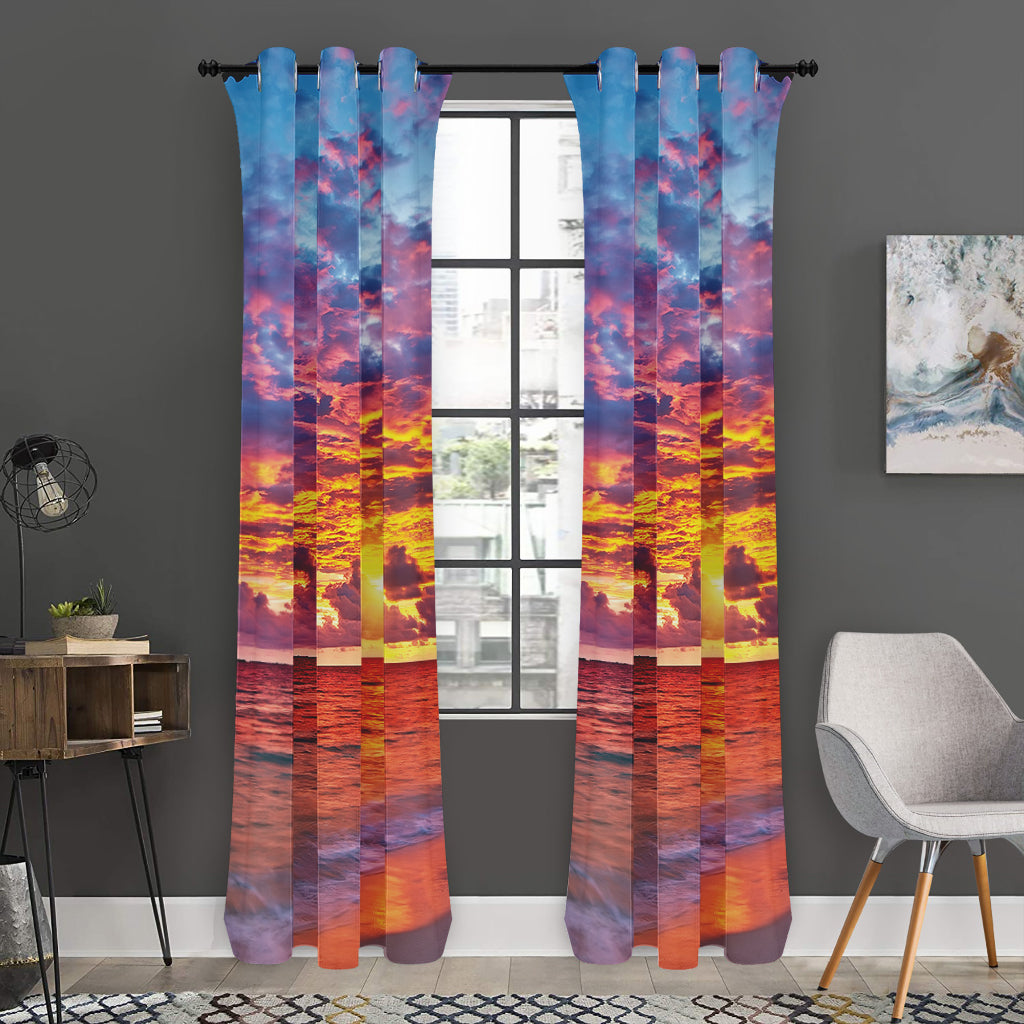Maldives Sunset Print Curtain