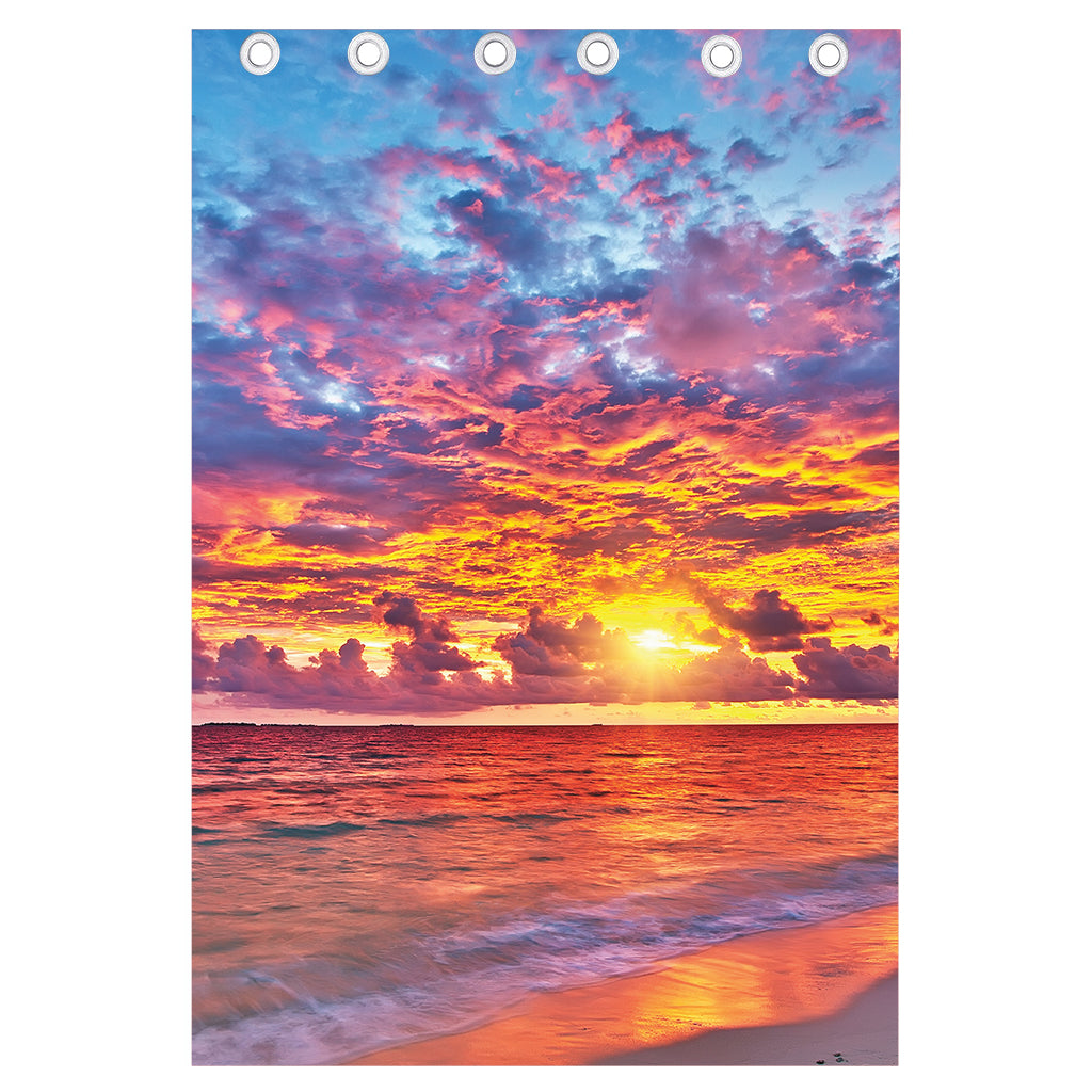 Maldives Sunset Print Curtain
