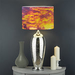 Maldives Sunset Print Drum Lamp Shade