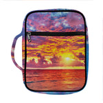 Maldives Sunset Print Front Pocket Bible Bag
