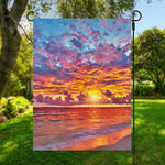 Maldives Sunset Print Garden Flag
