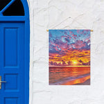 Maldives Sunset Print Garden Flag