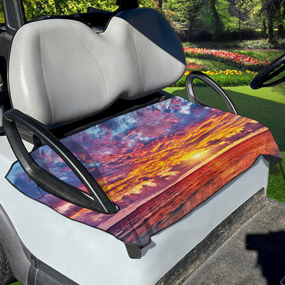 Maldives Sunset Print Golf Cart Seat Cover