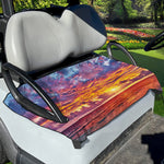 Maldives Sunset Print Golf Cart Seat Cover