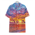 Maldives Sunset Print Hawaiian Shirt
