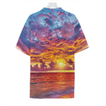 Maldives Sunset Print Hawaiian Shirt