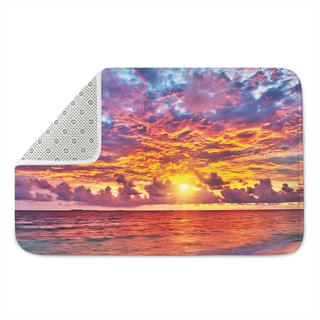 Maldives Sunset Print Indoor Door Mat