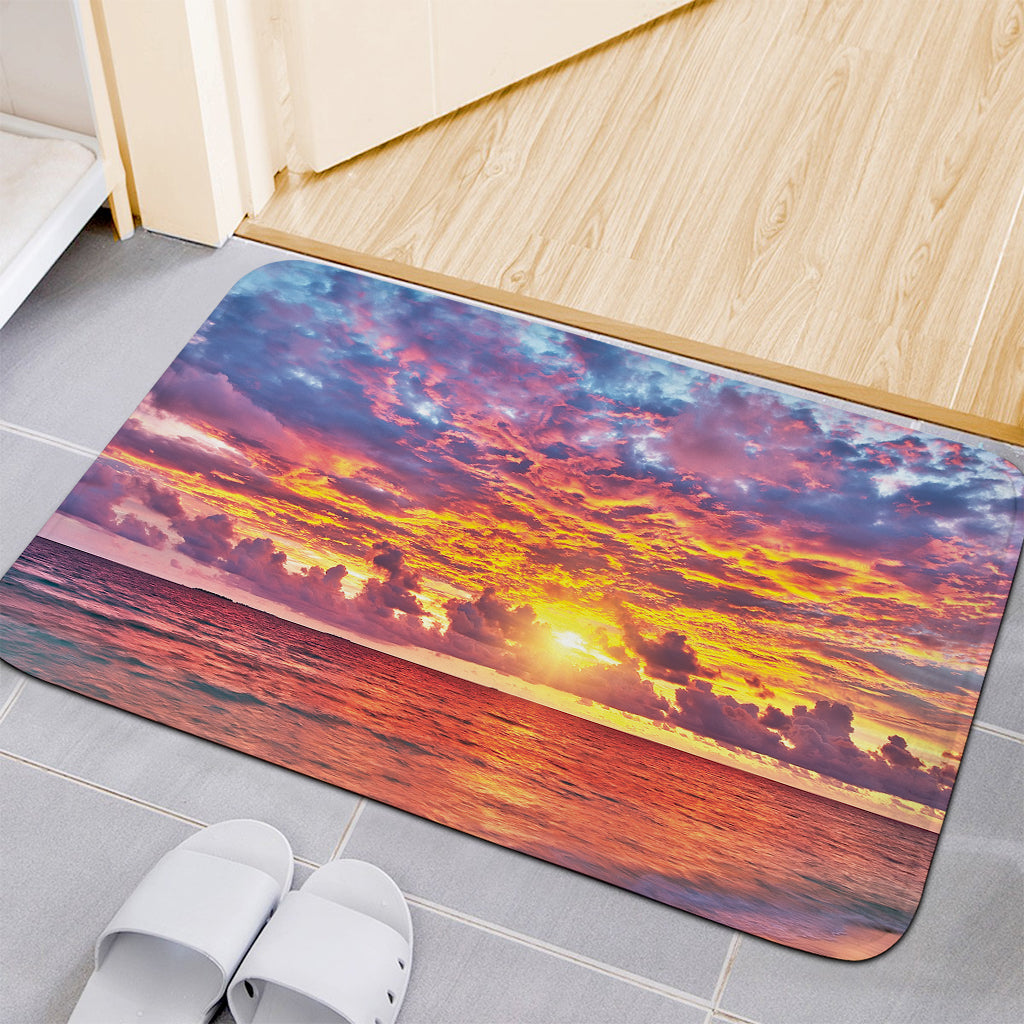 Maldives Sunset Print Indoor Door Mat