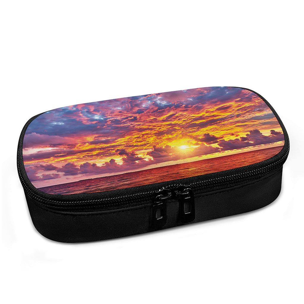 Maldives Sunset Print Insulin Cooler Travel Case