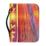 Maldives Sunset Print Leather Bible Cover