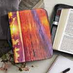 Maldives Sunset Print Leather Bible Cover