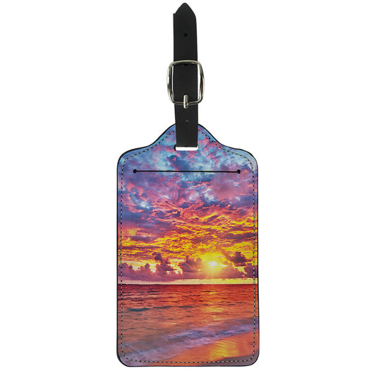 Maldives Sunset Print Luggage Tag