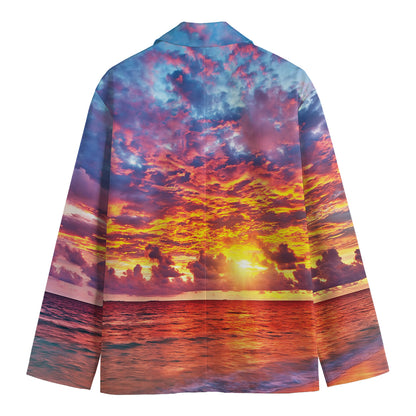 Maldives Sunset Print Men's Blazer