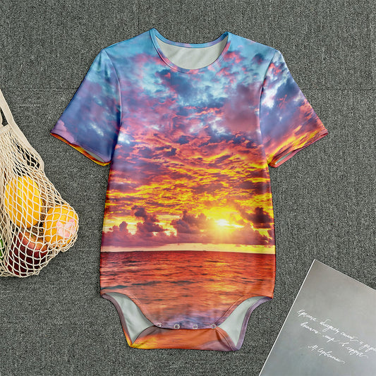 Maldives Sunset Print Men's Bodysuit