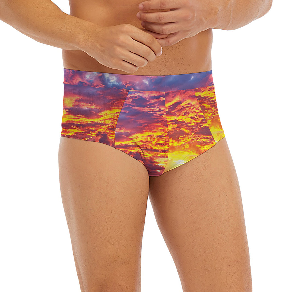 Maldives Sunset Print Men's Briefs